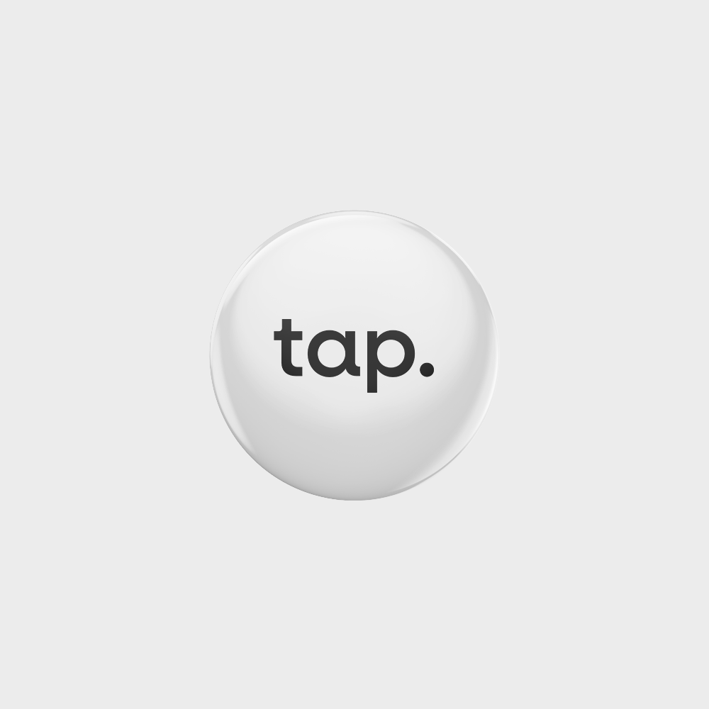 الملصق الرقمية من Tap - قم بمشاركة كل شئ بمجرد لمسة - لون أبيض